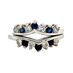 ❌Pre❤️ Faux Sapphires and Crystals Ring